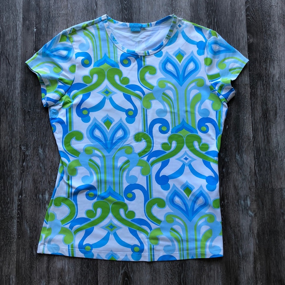 *SALE* J. McLaughlin multicolored patterned Top